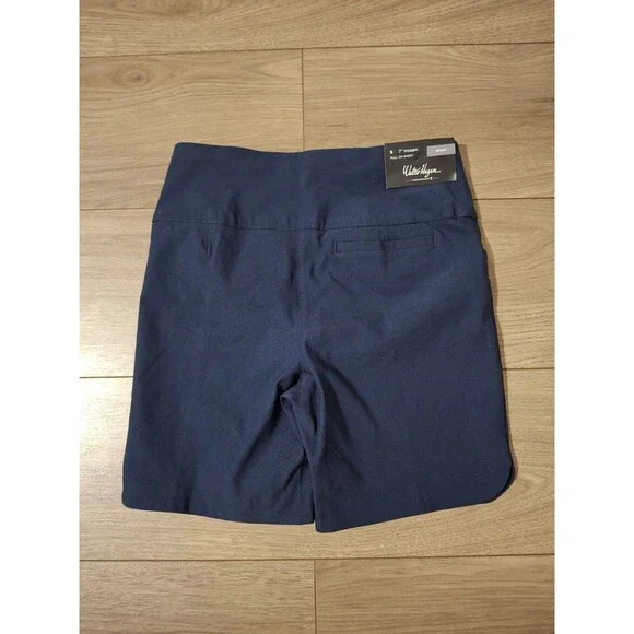 Walter Hagen Womens Sculpt 7'' Golf Shorts Dark Navy Small New Performance Activ - Picture 3 of 7